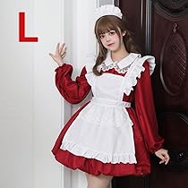 アイドル衣装　生誕祭　ハンドメイド　衣装　赤　メイド　ストロベリー　コスプレ Amazon.co.jp: 可愛いメイドさん 赤 コスプレ衣装 コスチューム